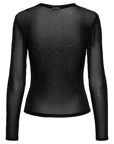 JDY - JDYKia Elsa O-NECK Langærmet Trøje - Black